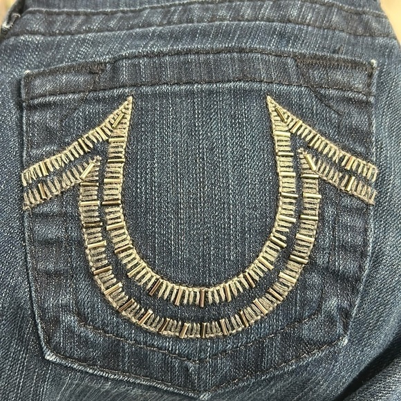 True Religion Tori Bead Embellished Jeans Dark Wash Jeans Womens Size 24 - Picture 16 of 16